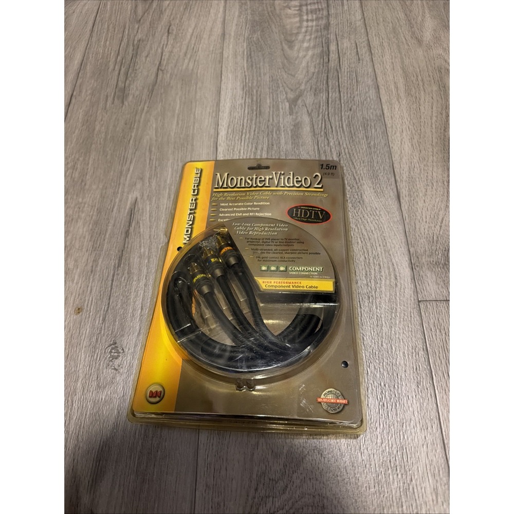 NEW Monster Video 2 Cable High Performance Component Cable (1.5 Meter) HDTV 4.9
